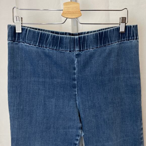 SOFT SURROUNDINGS Size M Tall MT Pull On Skinny Jeans Stretch Denim 44848 Blue - Picture 4 of 7